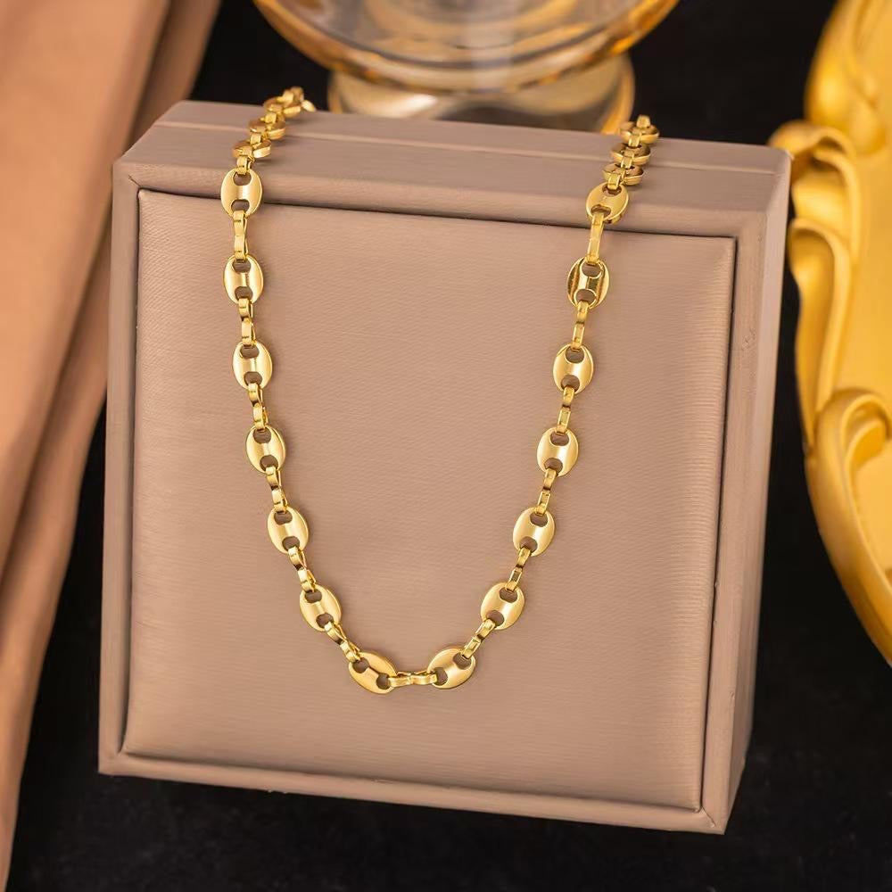 Coffee Bean Layered Bracelet,  Daily Wear Bracelet