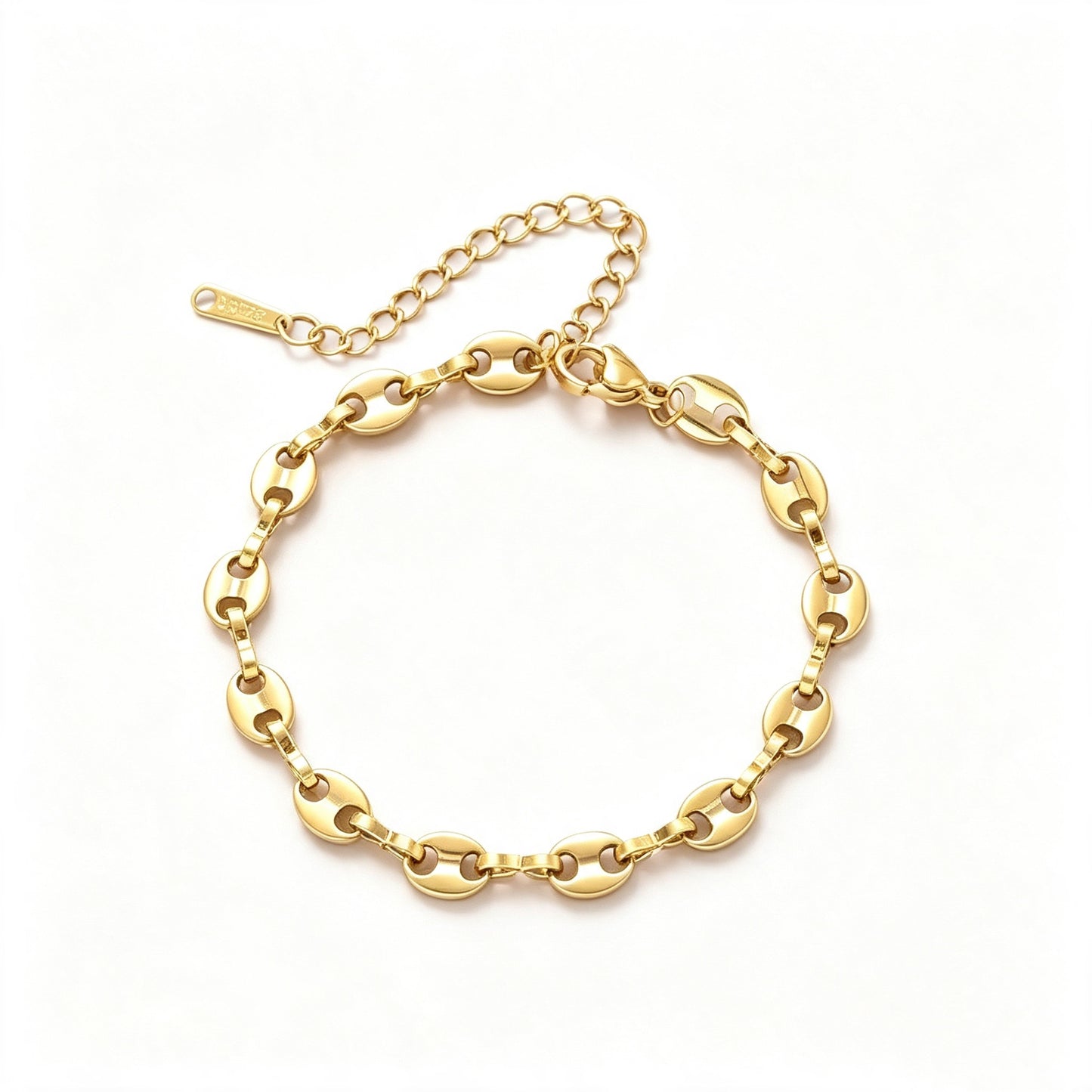 Coffee Bean Layered Bracelet,  Daily Wear Bracelet